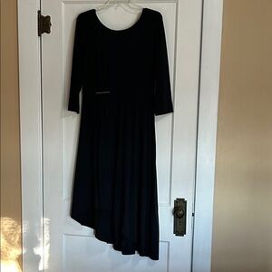 Soft Surroundings Black Asymmetrical Dress